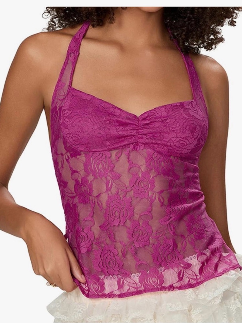 Women's Lace Halter Camisole